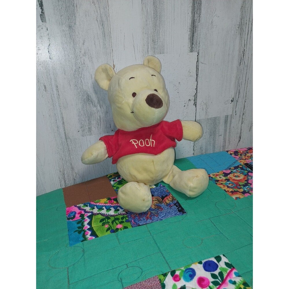 Disney Baby Winnie the Pooh 11” Plush Toy Lovey Crinkle Ears Rattle Belly